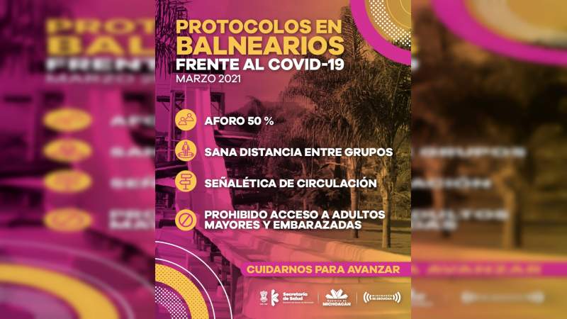 En Michoacán, balnearios deberán cumplir estrictas medidas de prevención para su funcionamiento  