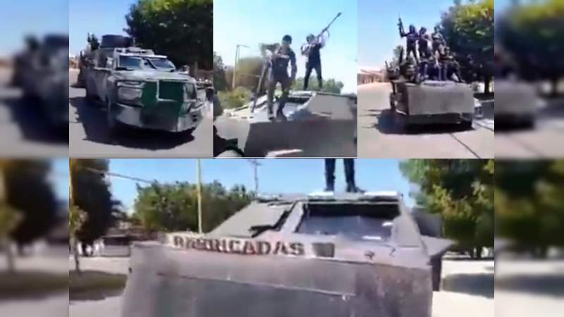 CJNG presume camión blindado arrebatado a “autodefensas” de Los Viagras: Nada para guerra de cárteles en Tierra Caliente 