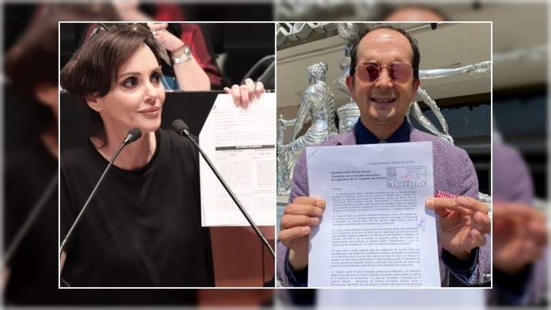 Demián Duarte entrega a la Cámara de Diputados 100 mil firmas para el desafuero de Lilly Téllez 