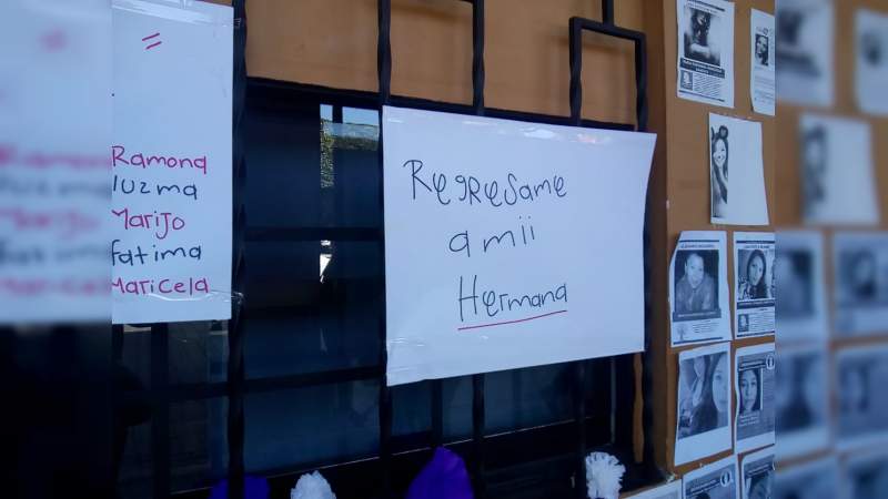 Se manifiestan familiares de personas desaparecidas en Celaya, Guanajuato