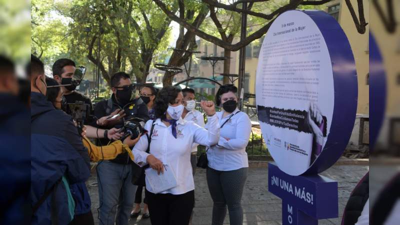 Con instalación de monumento itinerante en Jardín de las Rosas, IMUJERIS arranca Jornada de Sensibilización