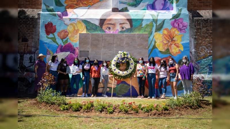 SeCultura Morelia develó el Mural a Víctimas de Feminicidio