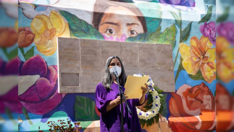 SeCultura Morelia develó el Mural a Víctimas de Feminicidio