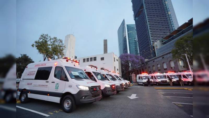 Salen 24 ambulancias para Hospitales Rurales del IMSS; Michoacán, de los beneficiados