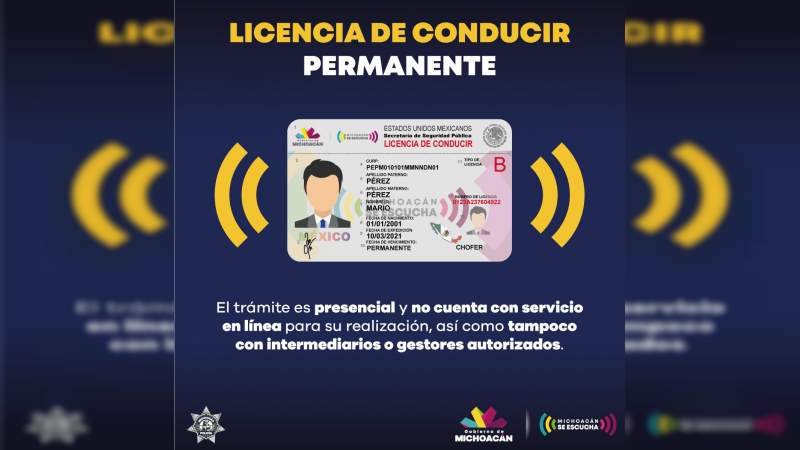 Alerta SSP sobre emisión de licencias de conducir falsas