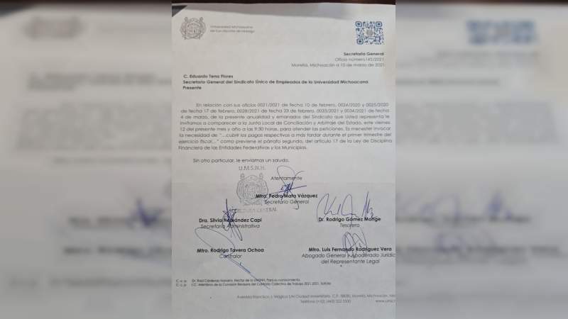  SUEUM en espera de una resolución a pagos pendientes de Ayuda Sindical y despensa 