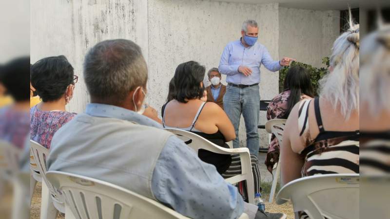 Trabaja Alfredo Ramírez en vinculación de Morena con sectores sociales de Morelia