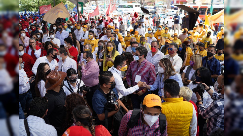 Carlos Herrera Tello rinde protesta como candidato del “Equipo por Michoacán” 