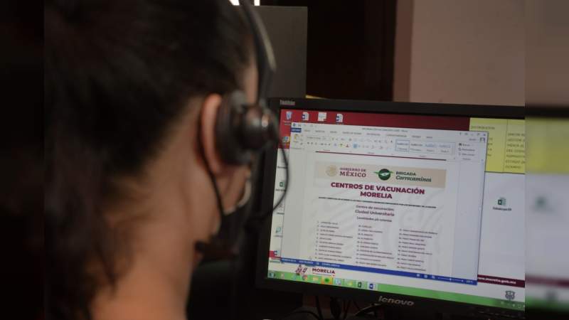 Gobierno de Morelia apoya a ciudadanía ante dudas del Plan de Vacunación en Morelia