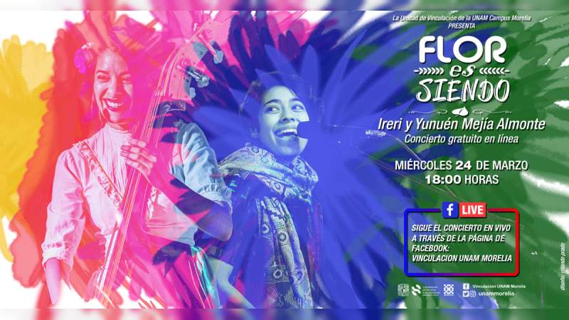 Las cantautoras Yunuén e Ireri Mejía Almonte presentarán el concierto "Flor es siendo" 