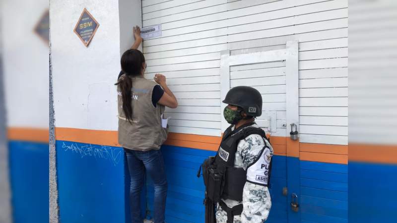 9 establecimientos fueron suspendidos en Morelia, por Guardianes de la Salud  