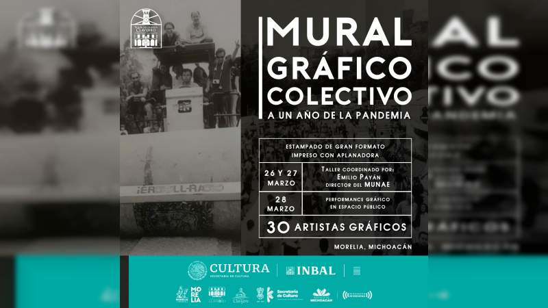 Participaran 30 artistas en la creación del mural de obra grafica en Clavijero  