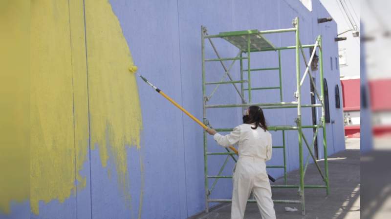 Realizan murales en Avenida Madero Poniente, Artistas urbanos y Gobierno de Morelia