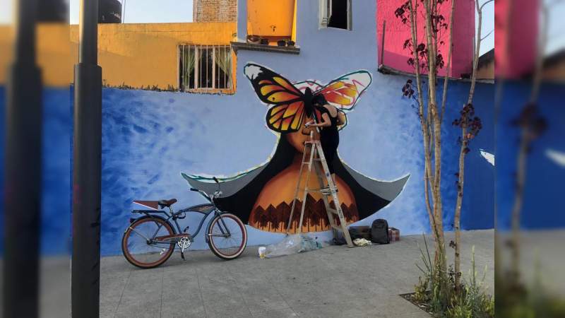 Realizan murales en Avenida Madero Poniente, Artistas urbanos y Gobierno de Morelia