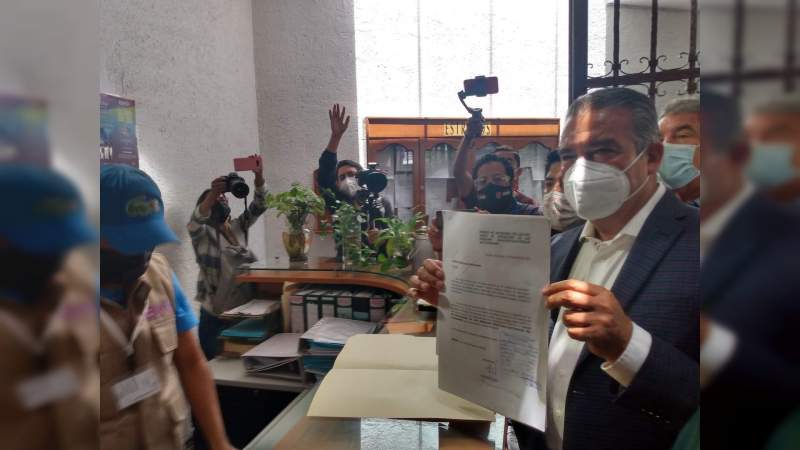 Presenta Raúl Morón juicio ante el IEM para salvaguardar sus derechos político electorales 