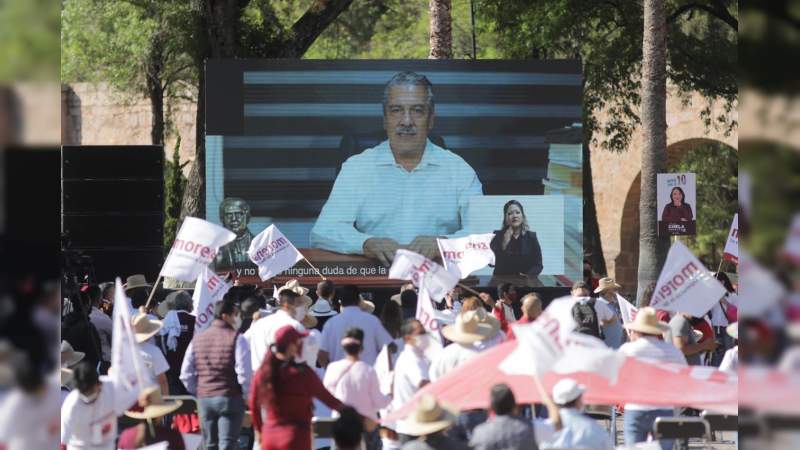 Las y los michoacanos, tenemos derecho a elegir quien será nuestro Gobernador: Iván Pérez Negrón 