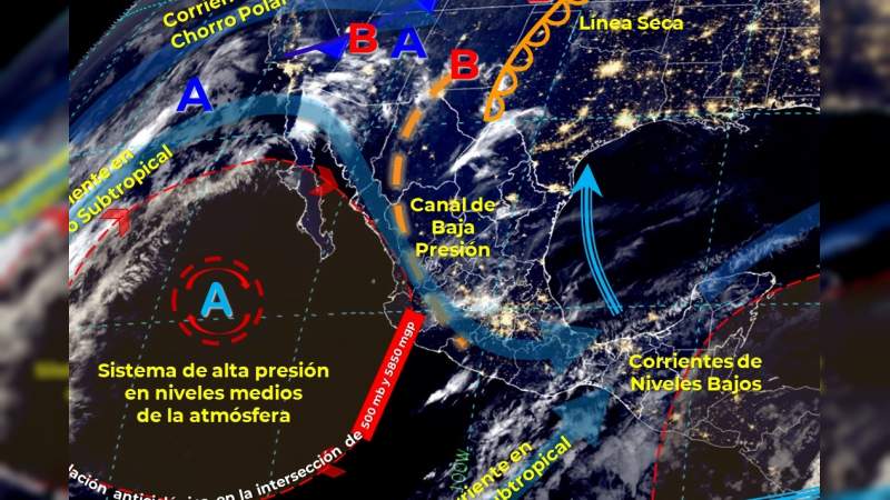 Altas temperaturas y probabilidad de lluvias para Michoacán  