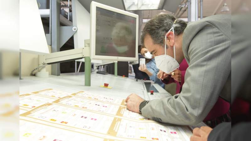 Arranca INE la impresión de 101.6 millones boletas para los comicios del 6 de junio