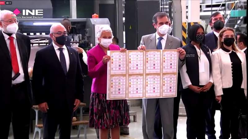 Arranca INE la impresión de 101.6 millones boletas para los comicios del 6 de junio