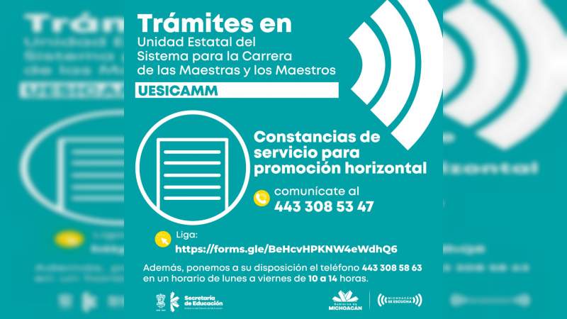 Asegura SEE atención y acompañamiento a participantes en el Proceso de Promoción Horizontal 