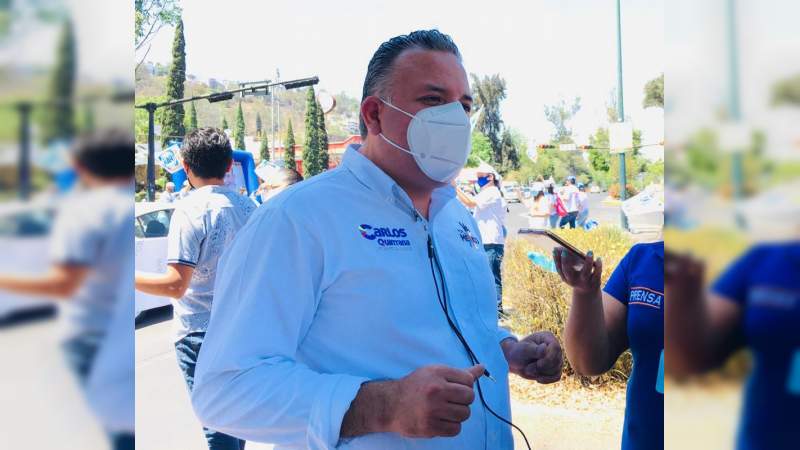 Señalo Carlos Quintana, la aceptación de la gente es buena, pero les preocupa la salud, economía y medio ambiente 