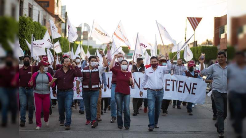 Cientos de michoacanos y michoacanas se suma a Caravana en Defensa de la Esperanza en Maravatío 