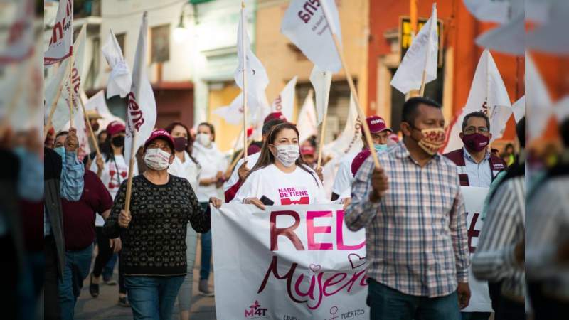 Cientos de michoacanos y michoacanas se suma a Caravana en Defensa de la Esperanza en Maravatío 