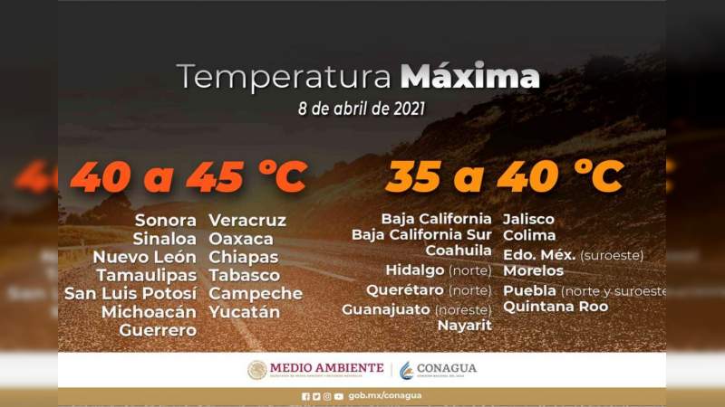 Mantenerse atenta a las condiciones de calor extremo, pide PC estatal 