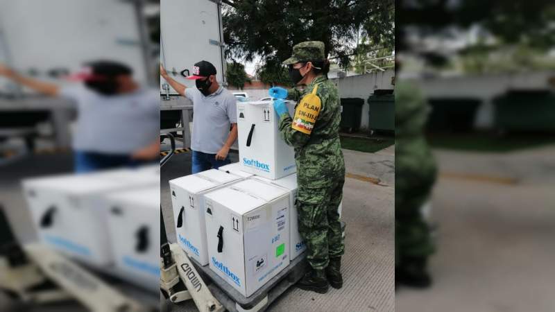 Activa SEDENA la distribución de 156, 590 dosis de vacunas contra Covid-19