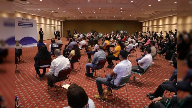 Realizan ajuste salarial a trabajadores administrativos del sector salud en Michoacán 