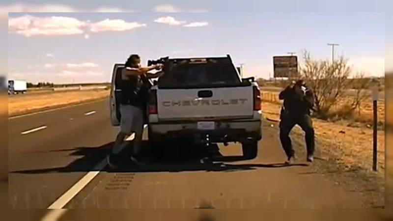 Circula en la red aterrador ataque de un hispano a oficial de Nuevo México, lo asesinó a tiros con una AR-15 