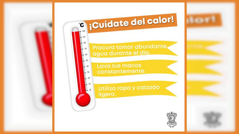 PC estatal pide atender recomendaciones por temperaturas altas 