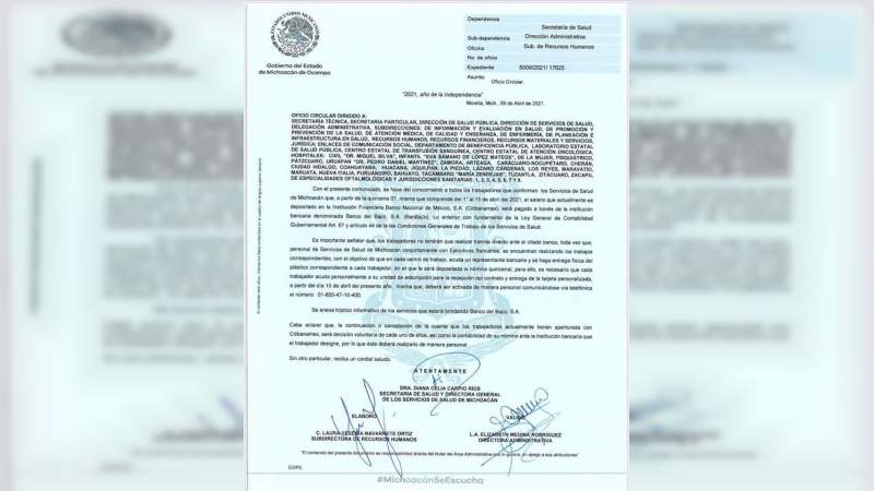 BanBajio no está disponible en todo Michoacán: trabajadores de SSM 