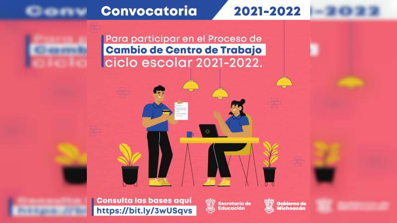 Emite SEE convocatoria para cambio de centro de trabajo a docentes de educación básica 