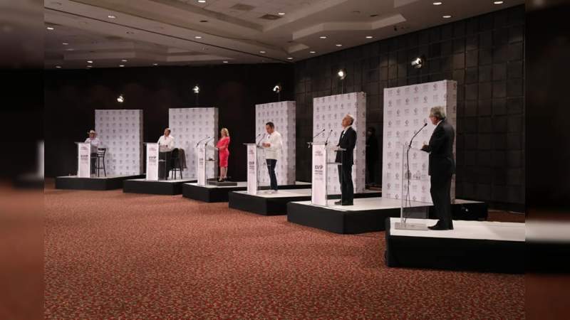 Celebran primer debate entre candidatos al Gobierno de Michoacán 