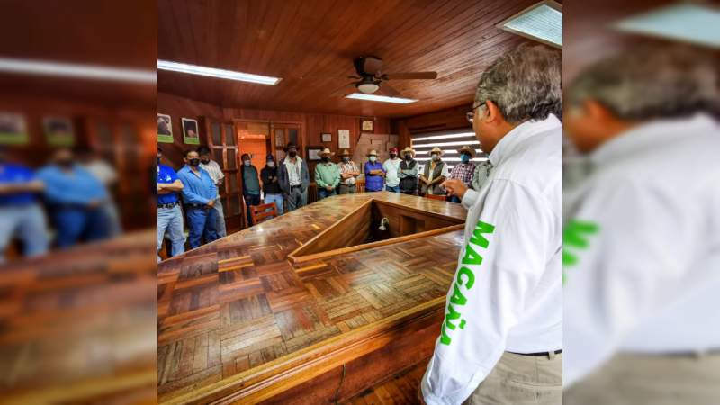 Por la sustentabilidad, Comunidad Indígena de San Juan Parangaricutiro va con Magaña de la Mora 