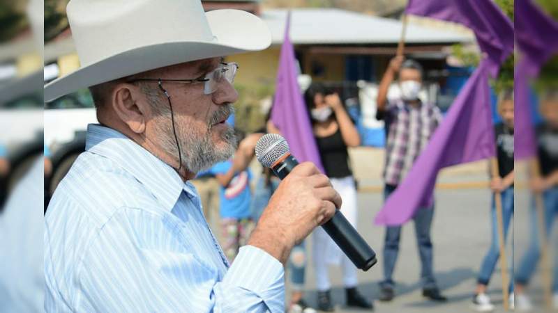 La seguridad y prosperidad llegarán a Taretan: Hipólito Mora  