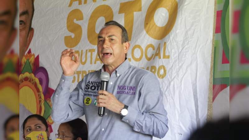 Devolveré la seguridad a los habitantes del Distrito de Tarímbaro se compromete Toño Soto 
