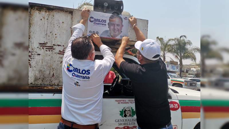 Recolectores de basura se suman al proyecto de Carlos Quintana  