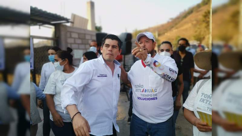 Un proyecto sin divisiones y sustentado en las necesidades de la gente: Toño Ixtláhuac 