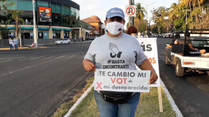 “Te cambio mi voto por mi desaparecido” 