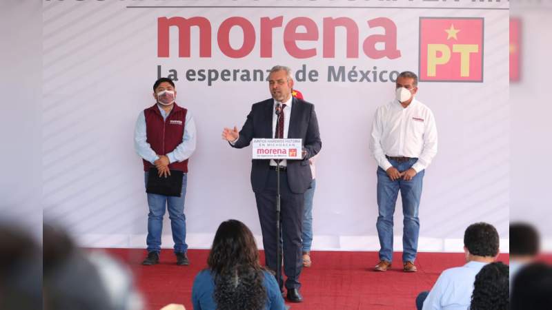 No hay dudas en el perfil de Alfredo para gobernar Michoacán: Raúl Morón 