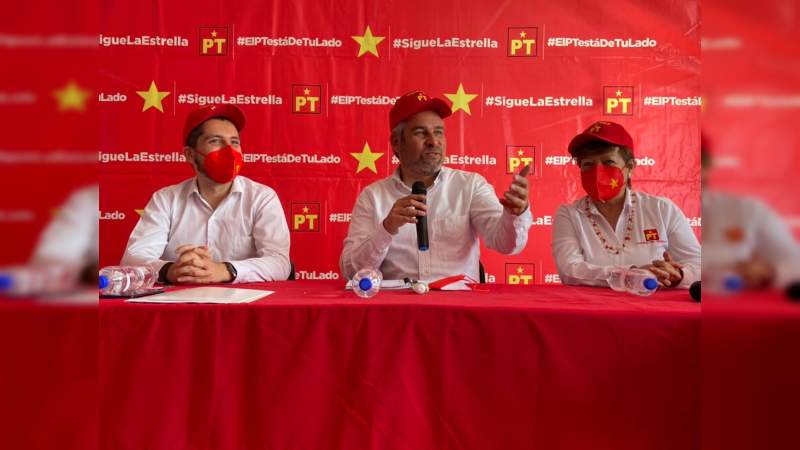 Respalda PT Michoacán a Alfredo Ramírez Bedolla como aspirante a la gubernatura   
