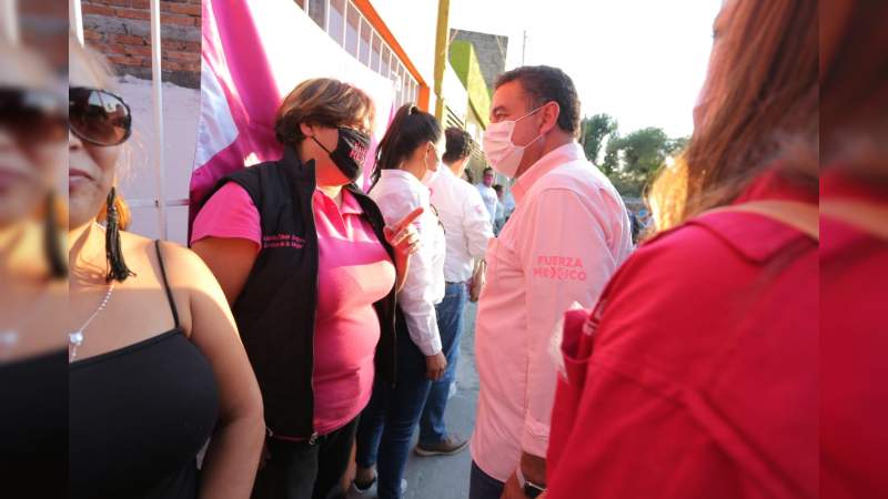 Las mujeres morelianas son la Fuerza de México: Abelardo Pérez