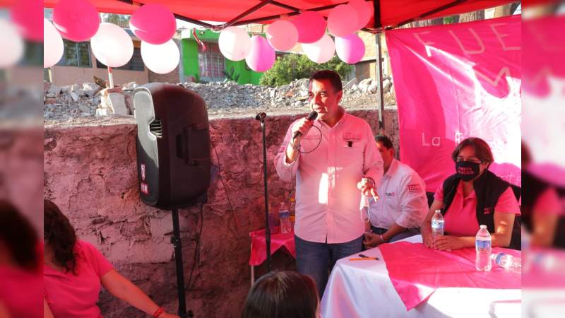 Las mujeres morelianas son la Fuerza de México: Abelardo Pérez