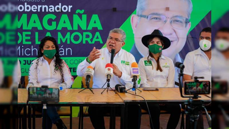 Mi gobierno se caracterizará por ofrecer un estado democrático y de Derecho: Magaña de la Mora 