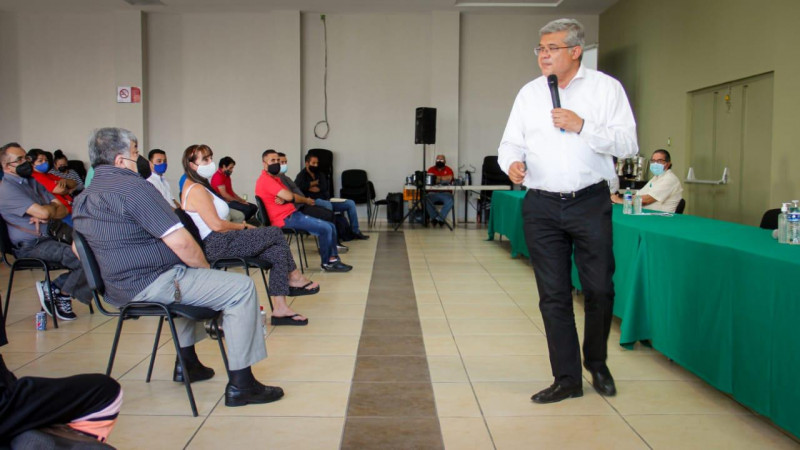 Los trabajadores del estado serán nuestros principales aliados: Magaña de la Mora 