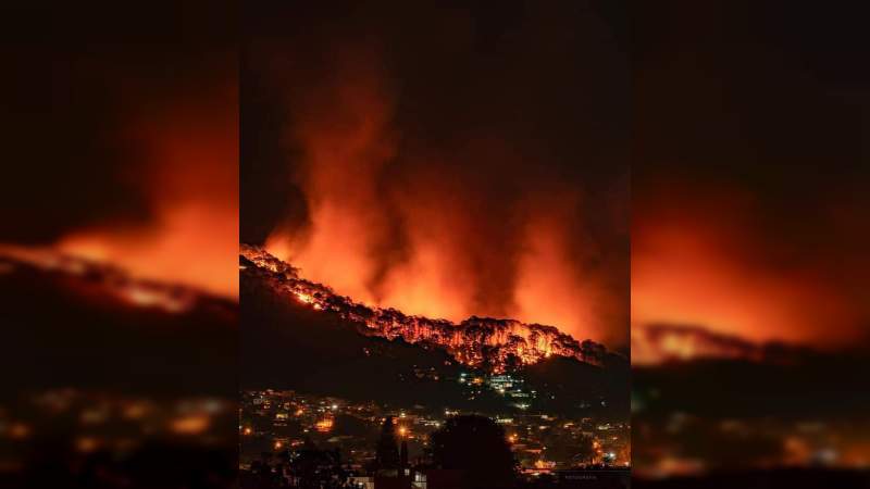 #MéxicoEstáEnLlamas: Reclaman en redes ayuda para combatir incendios forestales en Uruapan y San Luis Potosí 