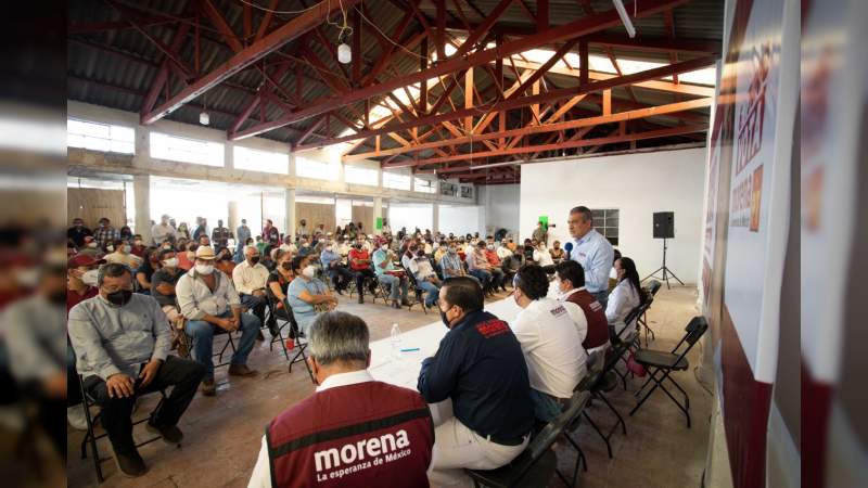 Desde Zitácuaro, refrenda Raúl Morón respaldo de los michoacanos a la 4T 
