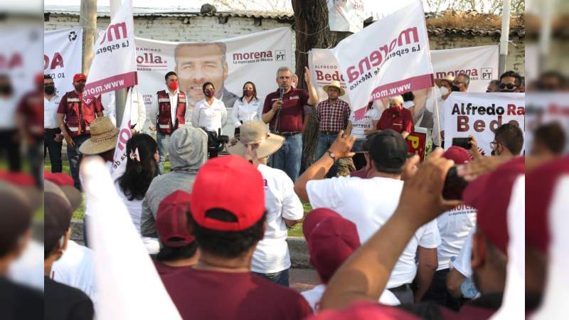 Nuestro gobierno será de cero tolerancia a la violencia contra la mujer y la discriminación laboral: Ramírez Bedolla